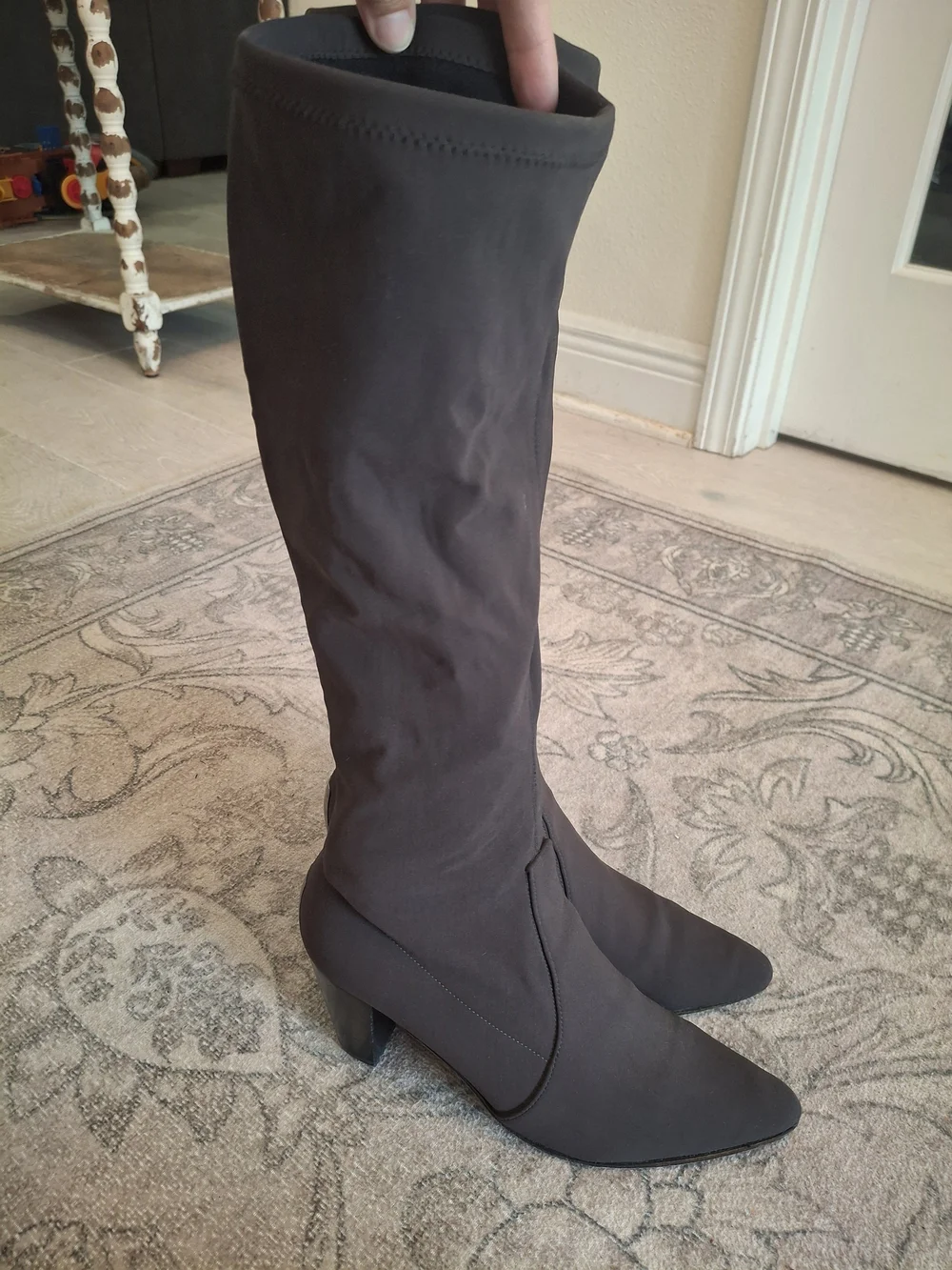 Donald J. Pliner Over-the-Knee Pull On Boots in Dark Brown